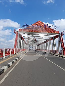 Musi six bridge in palembang south sumatera