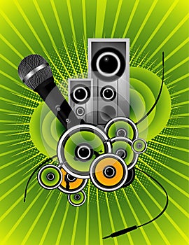 Music abstract vector