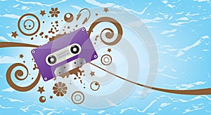 Music abstract vector background