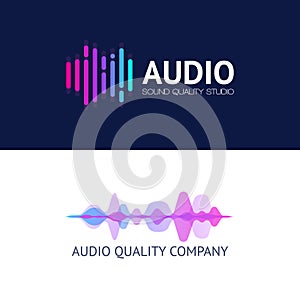 Music audio logo