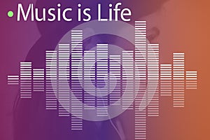 Music Audio Melody Wave Graphic Concept