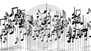 Music background design.Musical writing