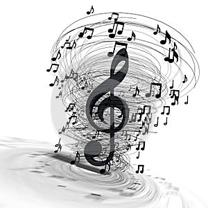 Music background design.Musical writing