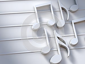 Music background design.Musical writing