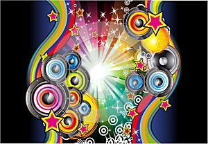 Music Background for Disco Flyers