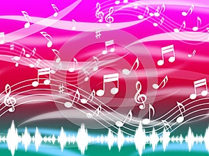 Music Background Means Blues Classical And Melody