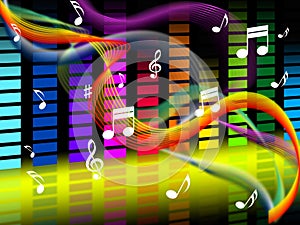 Music Background Shows Tune Jazz Or Classical