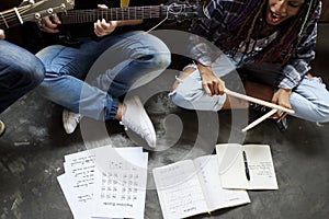 Music Band Rehearsal Guitar Sing photo