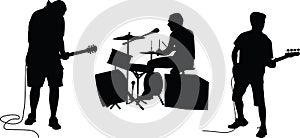 Music band silhouette