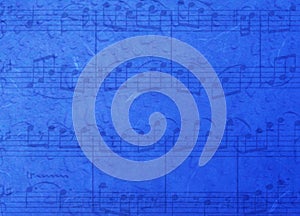 Music blue background