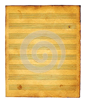 Music book sheet