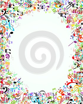 Music border photo