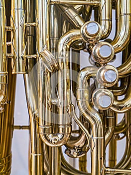 Music. Brasswind instrument Alto horn.