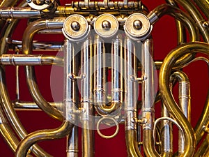 Music. Brasswind instrument Alto horn.