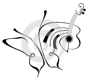 Music butterfly