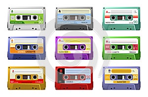 Music cassettes. Retro