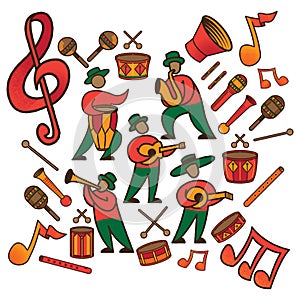 music collection. Vector illustration decorative design