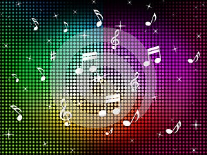 Music Color Background Means Jazz Classical And Notes