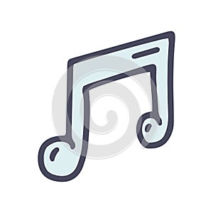 music color vector doodle simple icon design