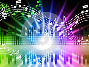 Music Colors Background Means Songs Singing And Musical