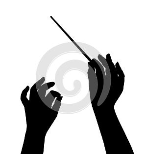 Music conductor hands