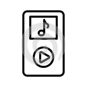 Music device Vector icon which can easily modify or edit