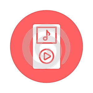 Music device Vector icon which can easily modify or edit