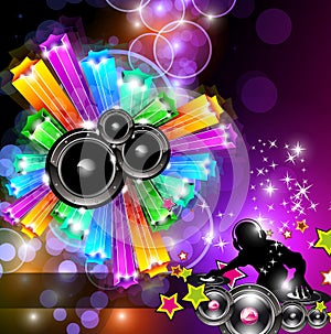 Music Disco Flyer for Dancing Events