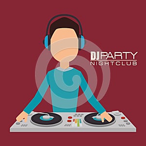 Music dj party theme