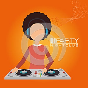 Music dj party theme