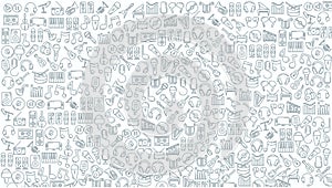 music doodle background