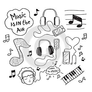 Music Doodle Drawing
