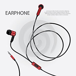 Music Earphone isolated Poster