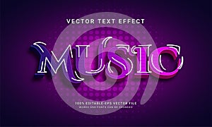 Music editable text effect with night party theme