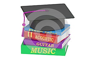Music Education concept, 3D rendering photo