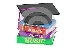Music Education concept, 3D rendering