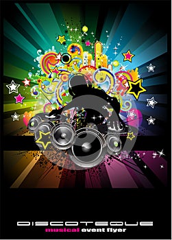 Music event Background for Discoteque flyers