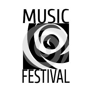 Music festival.Abstract background for a musical event .