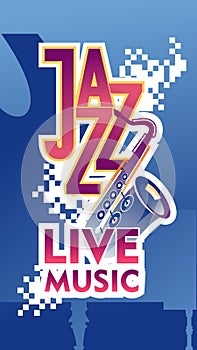 music festival jazz advertising poster