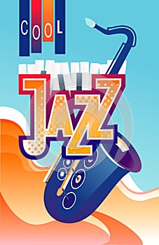 Music festival jazz advertising poster