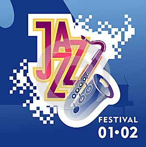 music festival jazz advertising poster