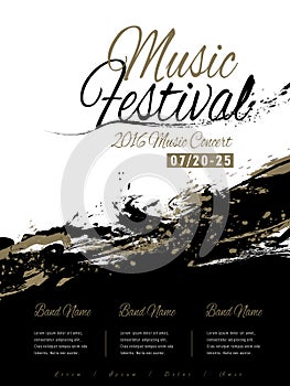 Music festival poster design