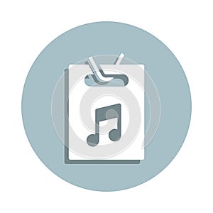 Music festival, vip pass, id badge icon. Simple glyph, flat vector of music festival icons for ui and ux, website or mobile