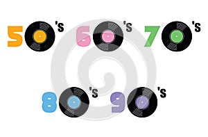 Music of fifties, sixties, seventies, eighties and nineties