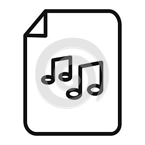 Music File Icon for Audio Libraries and Podcast Directories photo