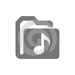 Music file vector icon