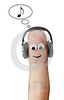 Abstract Music Finger Headphones Creative Streaming photo