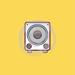 Music flat icon illustration element design
