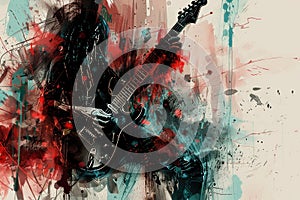 music grunge Grunge background with music sheets