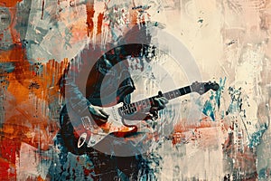 music grunge Grunge background with music sheets